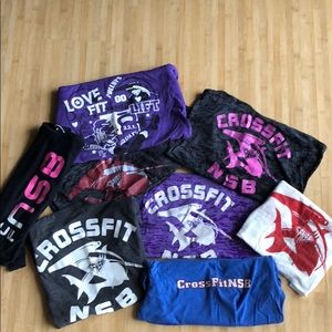 CrossFit tanks and tops. Lot of 8